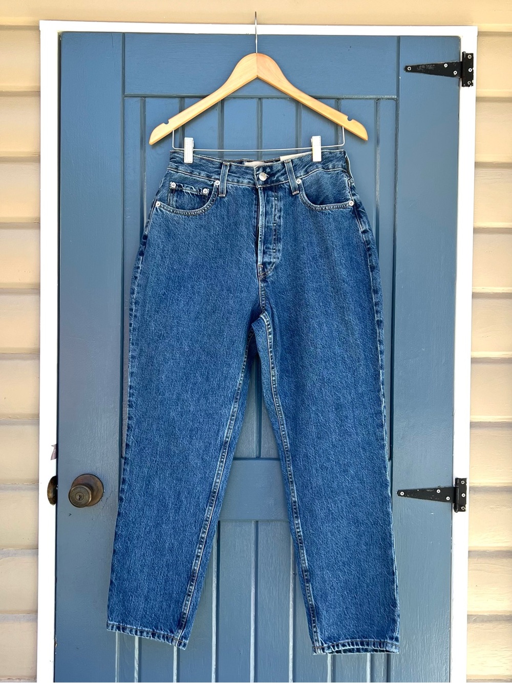 Everlane The Curvy 90s Cheeky Straight Jean Women's Size 29x26 Northridge Blue